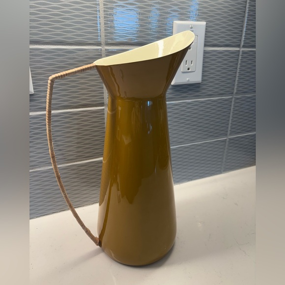 ANTHROPOLOGIE Brown Metal Vase - Picture 2 of 10